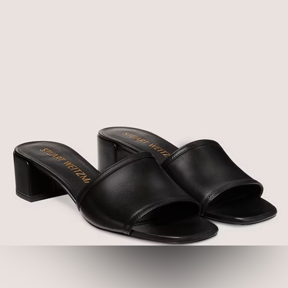 Stuart Weitzman Cayman 35 block slide heel